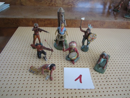 Wildwest massefiguren indianer - wildwest,