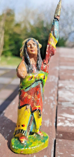 Elastolin masse figur - figur, indianer