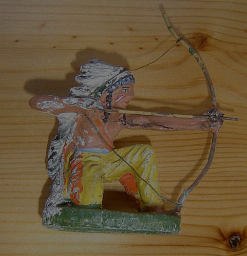 Uralte figur indianer - uralte,