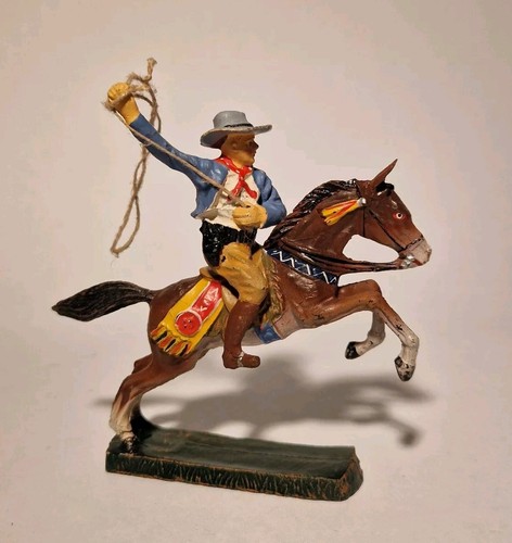Elastolin cowboy mit lasso - cowboy,