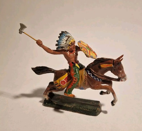 Elastolin indianer mit axt und - elastolin,