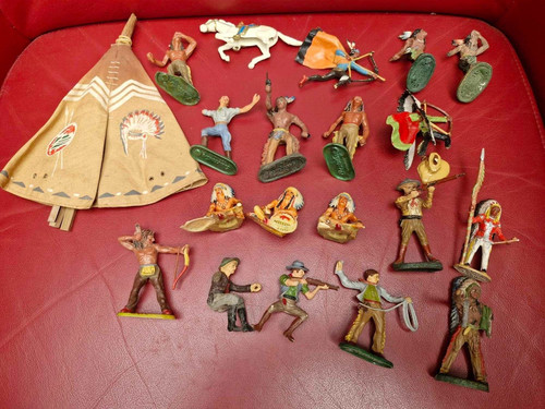 Lot elastolin indians - 18,