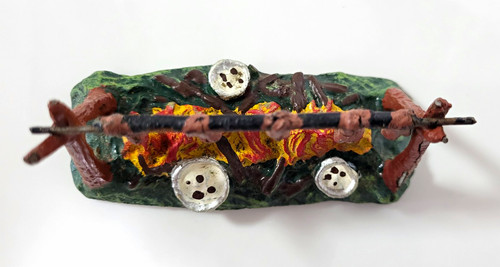 Wildwest lagerfeuer mit - wildwest,