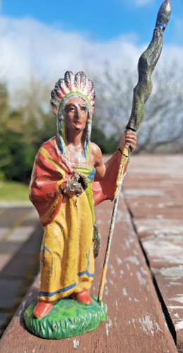 Lineol masse figur - lineol, indianer